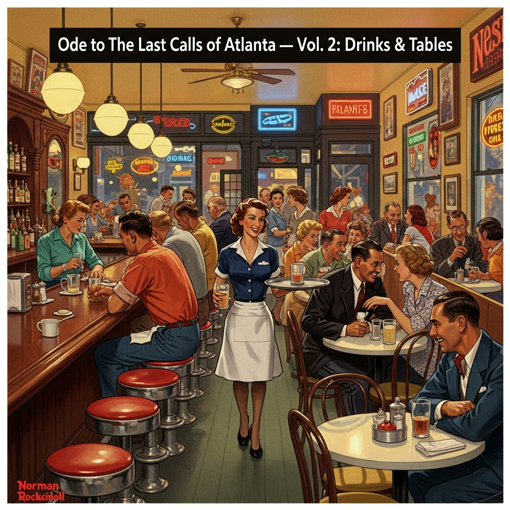 Odes to Last Calls of Atlanta — Vol 2: Drinks & Tables